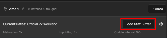 Food Stat Buffer dialog
